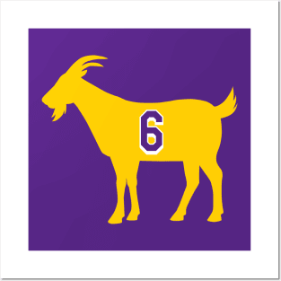 Los Angeles GOAT - number 6 - Yellow Posters and Art